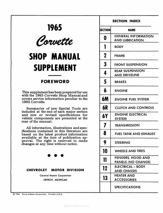 C4 corvette shop manual download